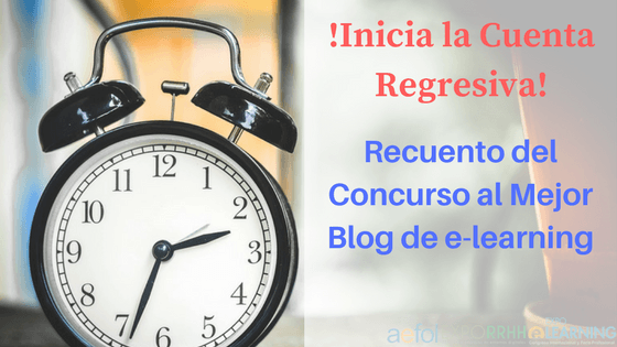 Clasificación del concurso al Mejor Blog de e-learning al 24 de Febrero