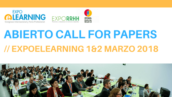Abierto el Call for papers para participar en EXPOELEARNING 2018