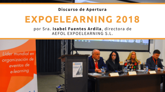 Discurso de apertura de EXPOELEARNING 2018