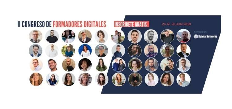 El II Congreso de Formadores Digitales reúne a 40 expertos en cursos online en un encuentro virtual y gratuito