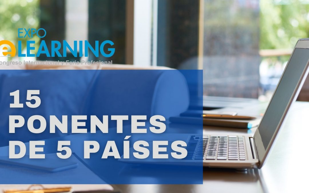 EXPOELEARNING VIRTUAL SE CELEBRARÁ EL 20 y 21 DE OCTUBRE CON LA PARTICIPACIÓN DE 15 PONENTES DE 5 PAÍSES